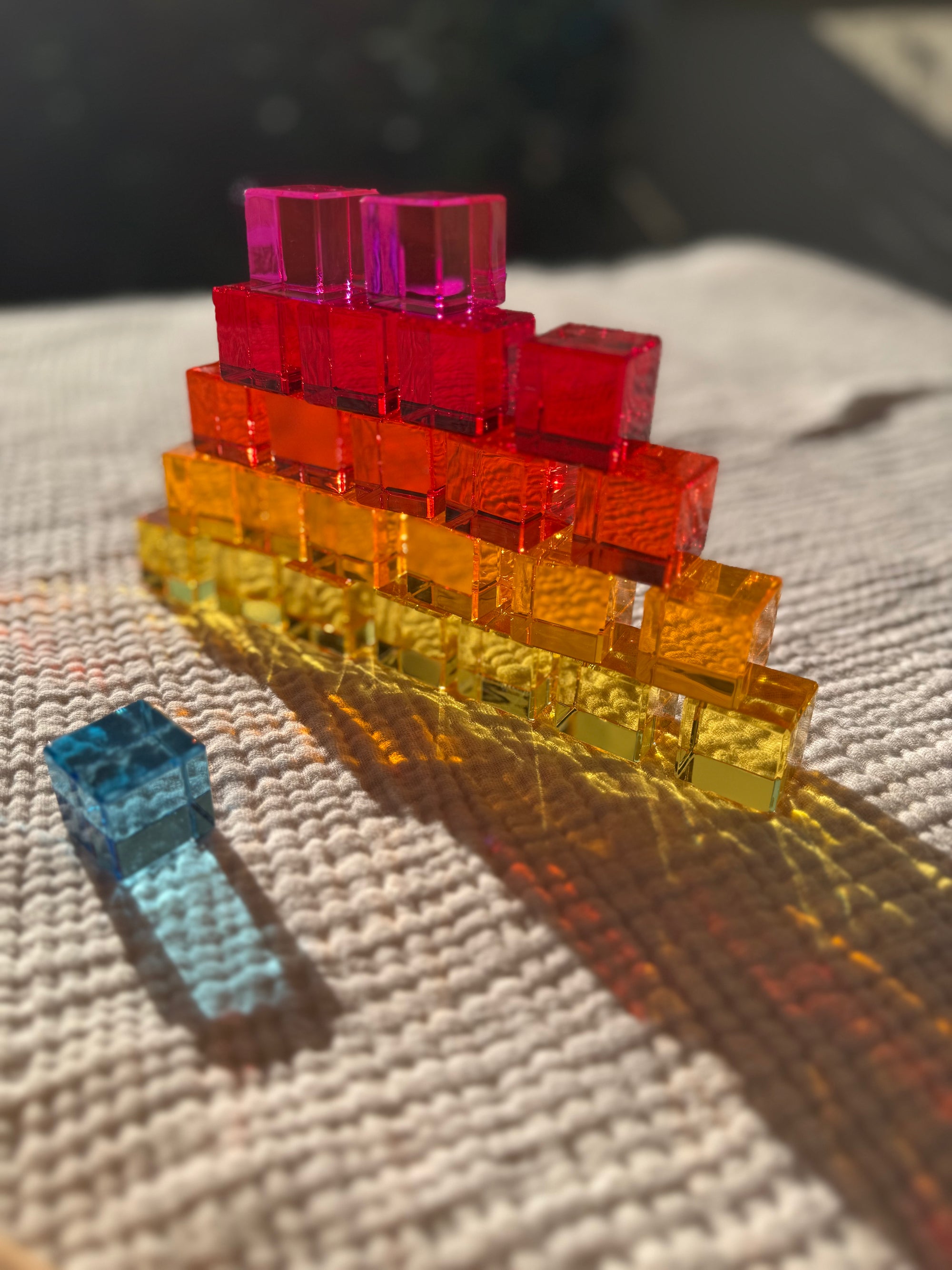 Licht-Bauwürfel 100 Teile NEW Design Bauspiel