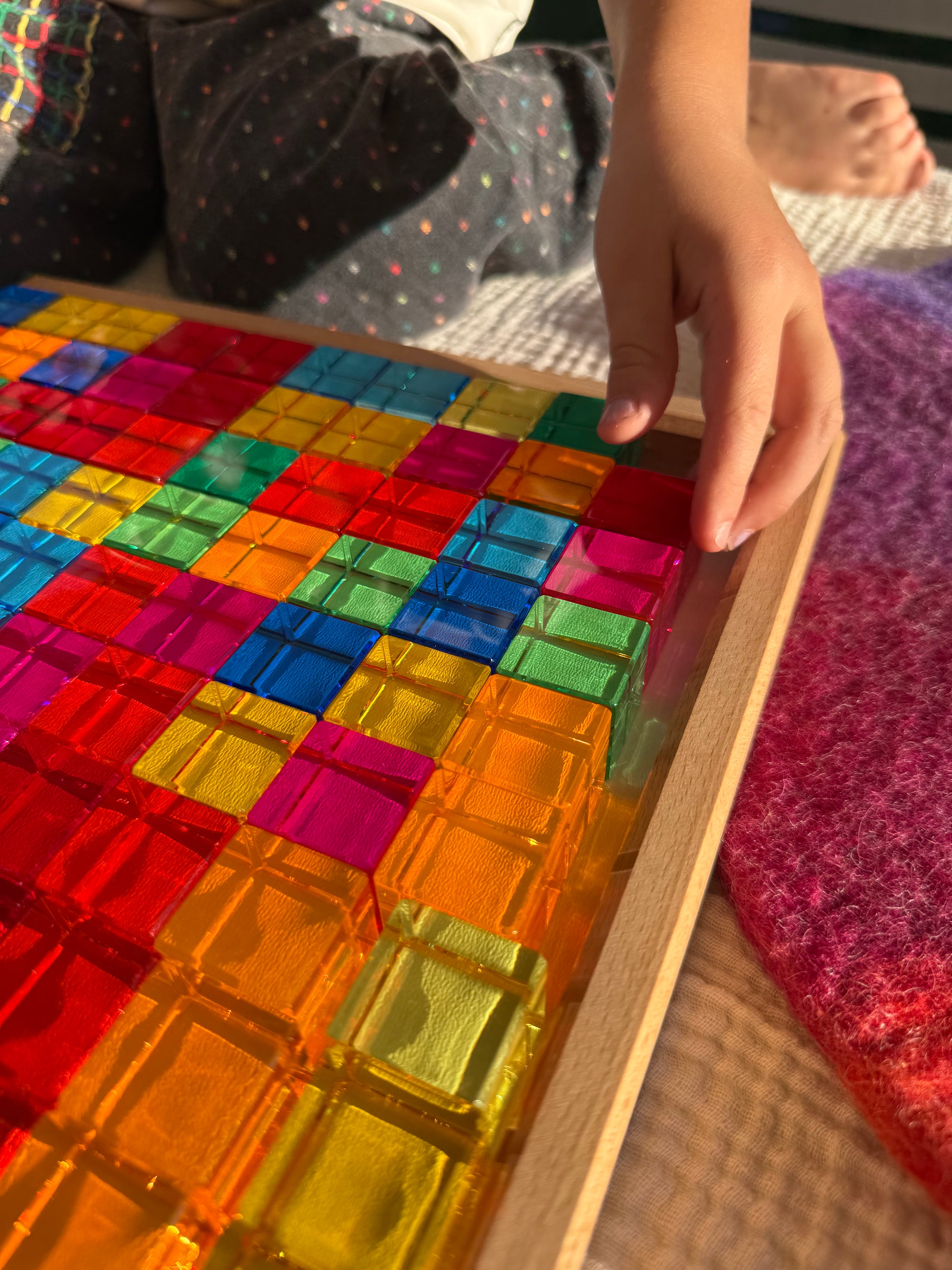 Licht-Bauwürfel 100 Teile NEW Design Bauspiel