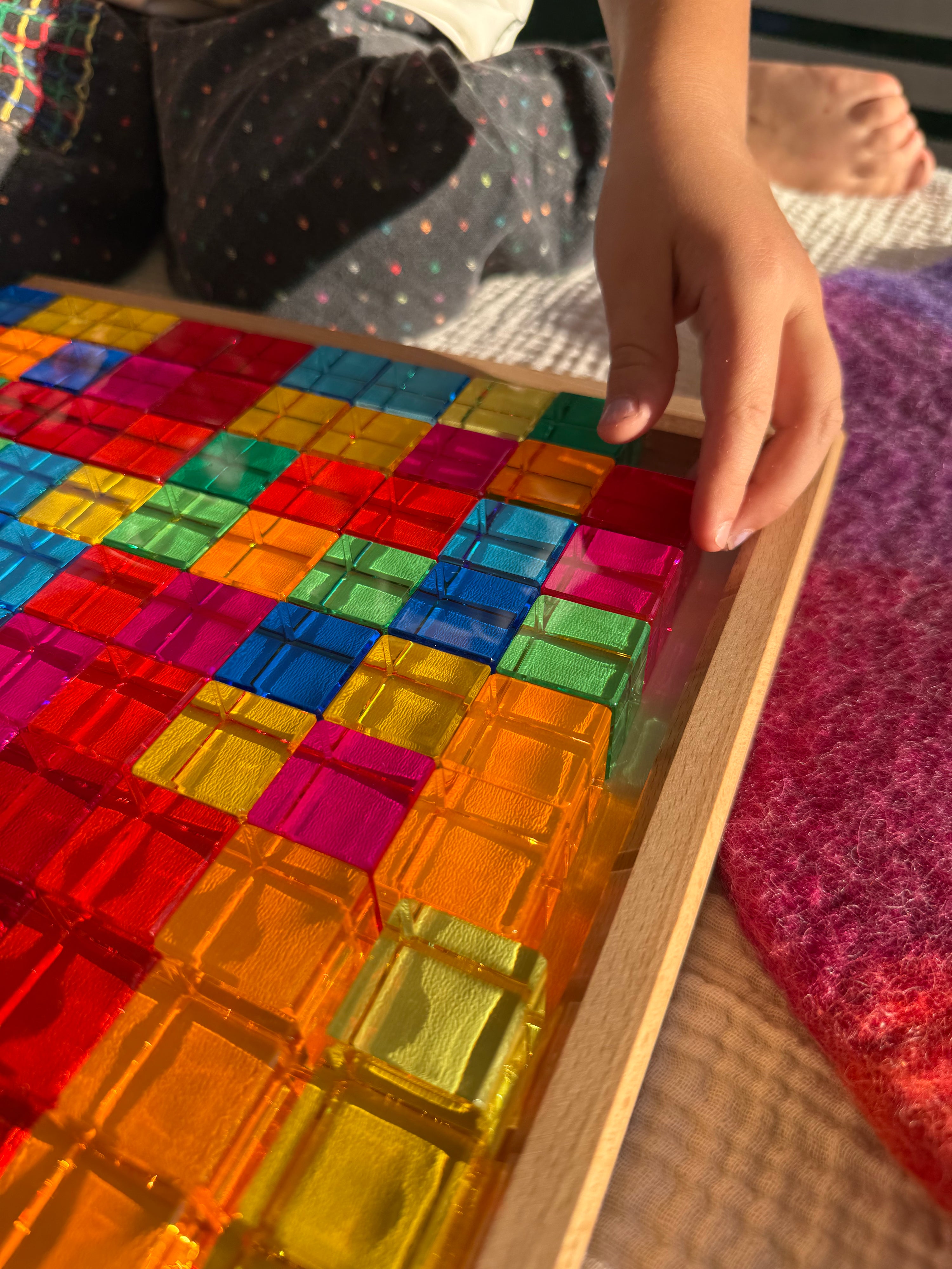 Licht-Bauwürfel 100 Teile NEW Design Bauspiel