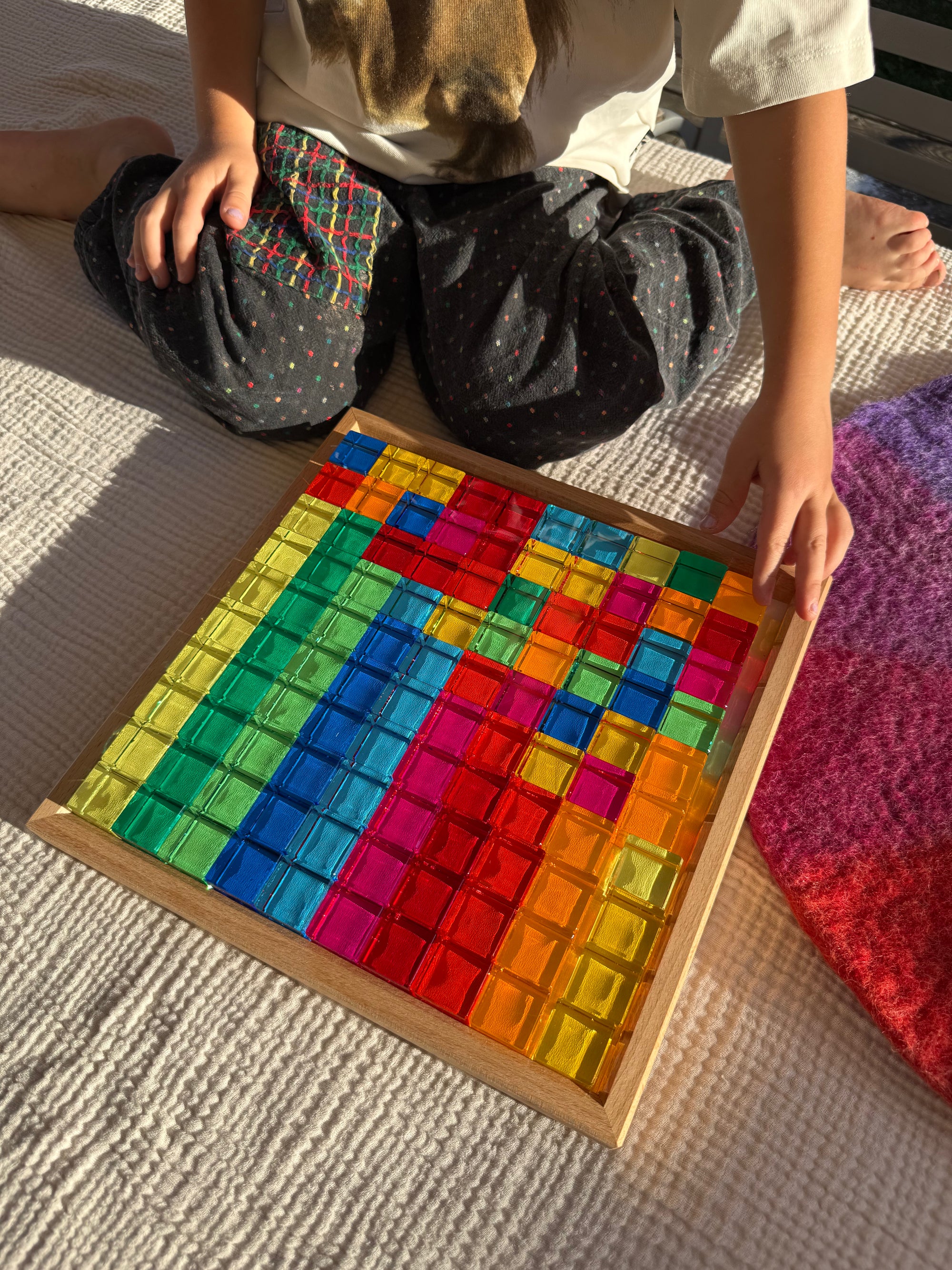 Licht-Bauwürfel 100 Teile NEW Design Bauspiel