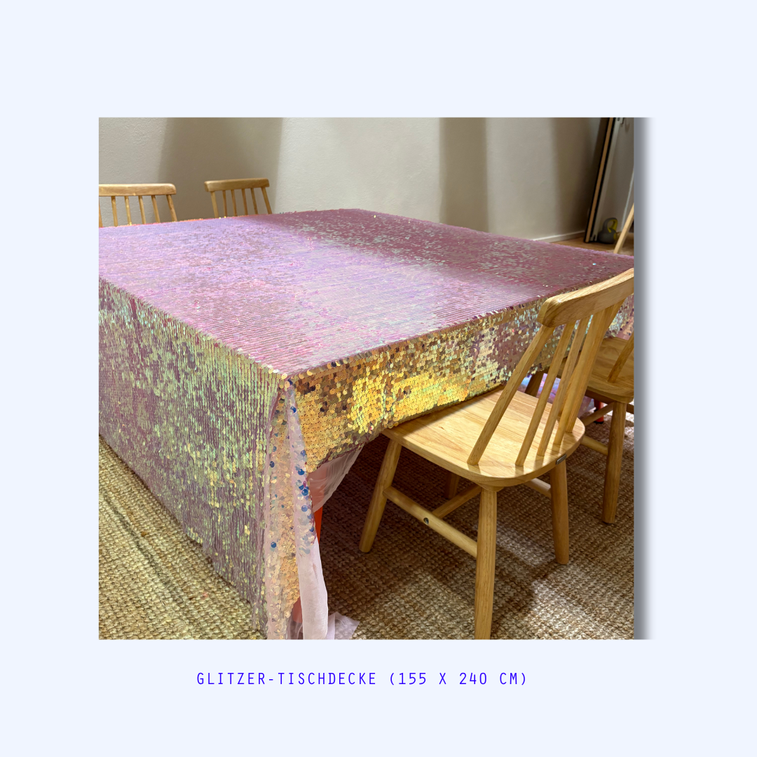 Glitzer Mottoparty - Verleih