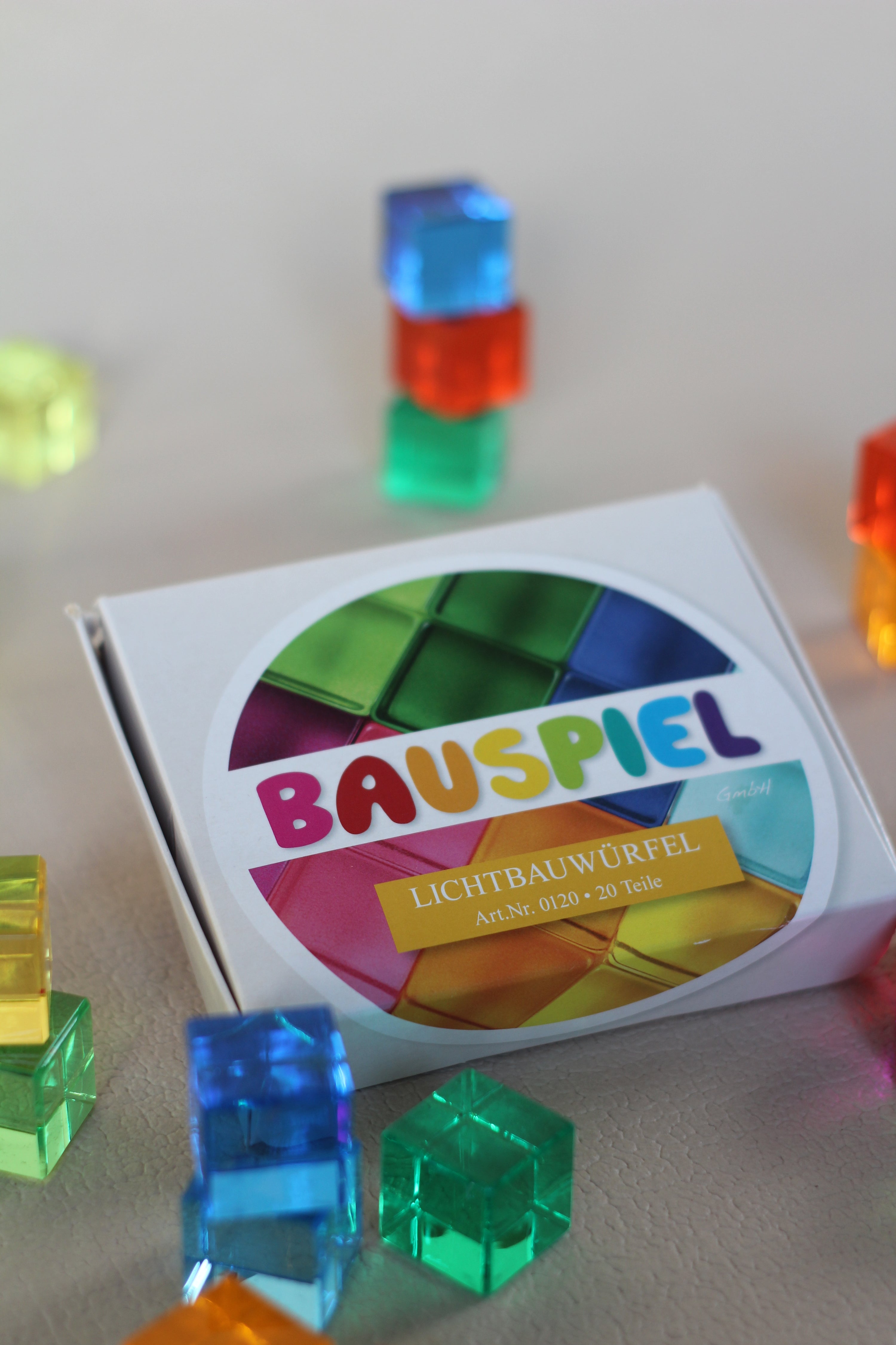 Licht-Bauwürfel 20 Teile NEW Design Bauspiel